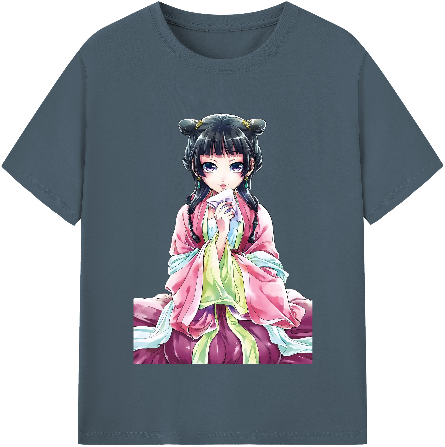 （画像用） 薬屋のひとりごと The Apothecary Diaries 綿100％半袖Tシャツ（フロントプリント）